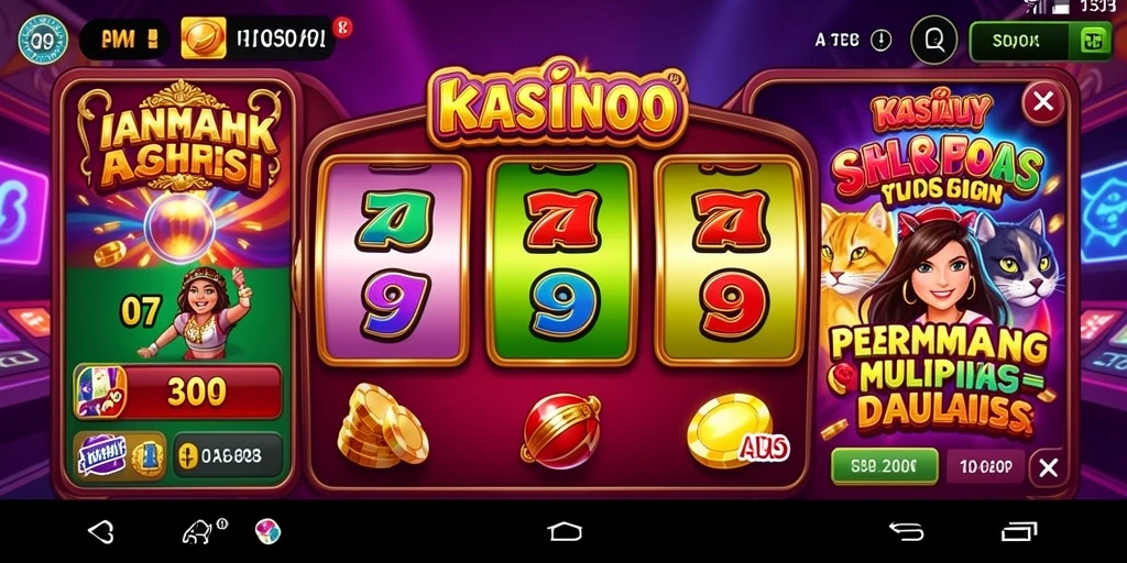 omtogel - Menu permainan yang mudah diakses.